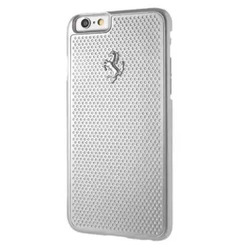 Ferrari Perforated Aluminum telefona maciņš priekš iPhone 6 | 6S sudraba