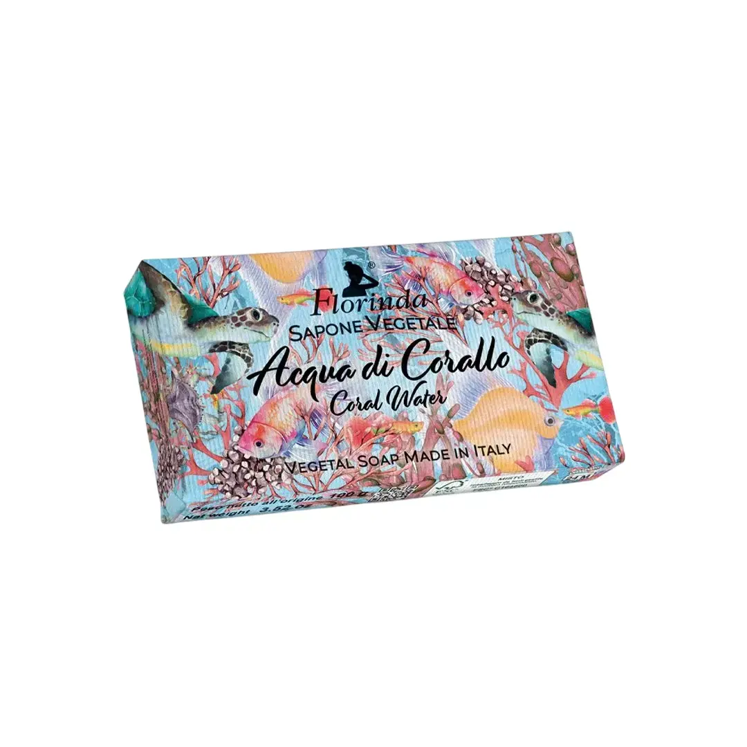 Florinda, Coral Water, Hydrating, Scented Soap Bar , Body, 100 g