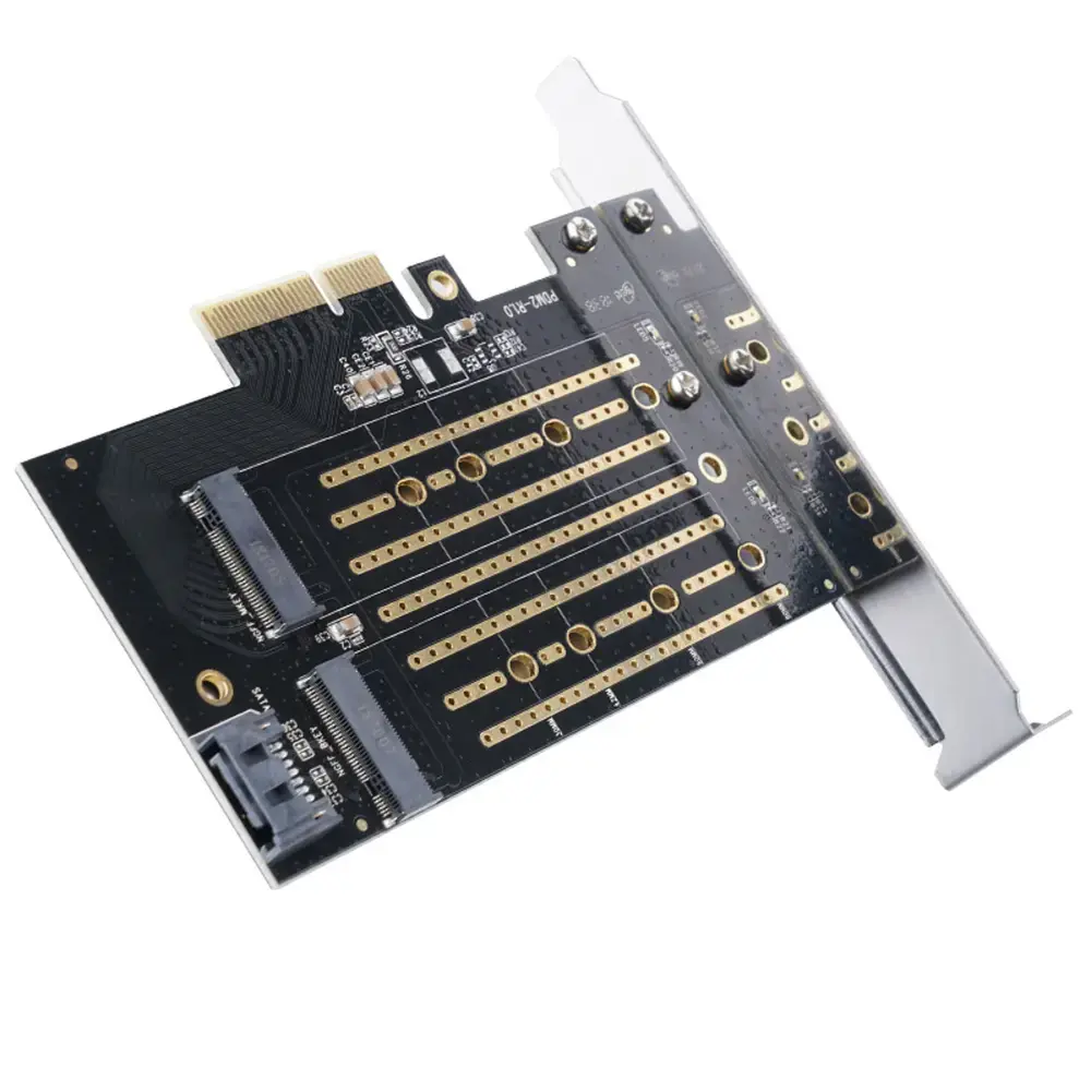 Orico PDM2 PCI-E 3.0 x4 Expansion Card for M.2 NVMe and SATA Drives - Black
