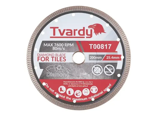 Pideväärega teemantketas 200x10x25.4/22.23mm