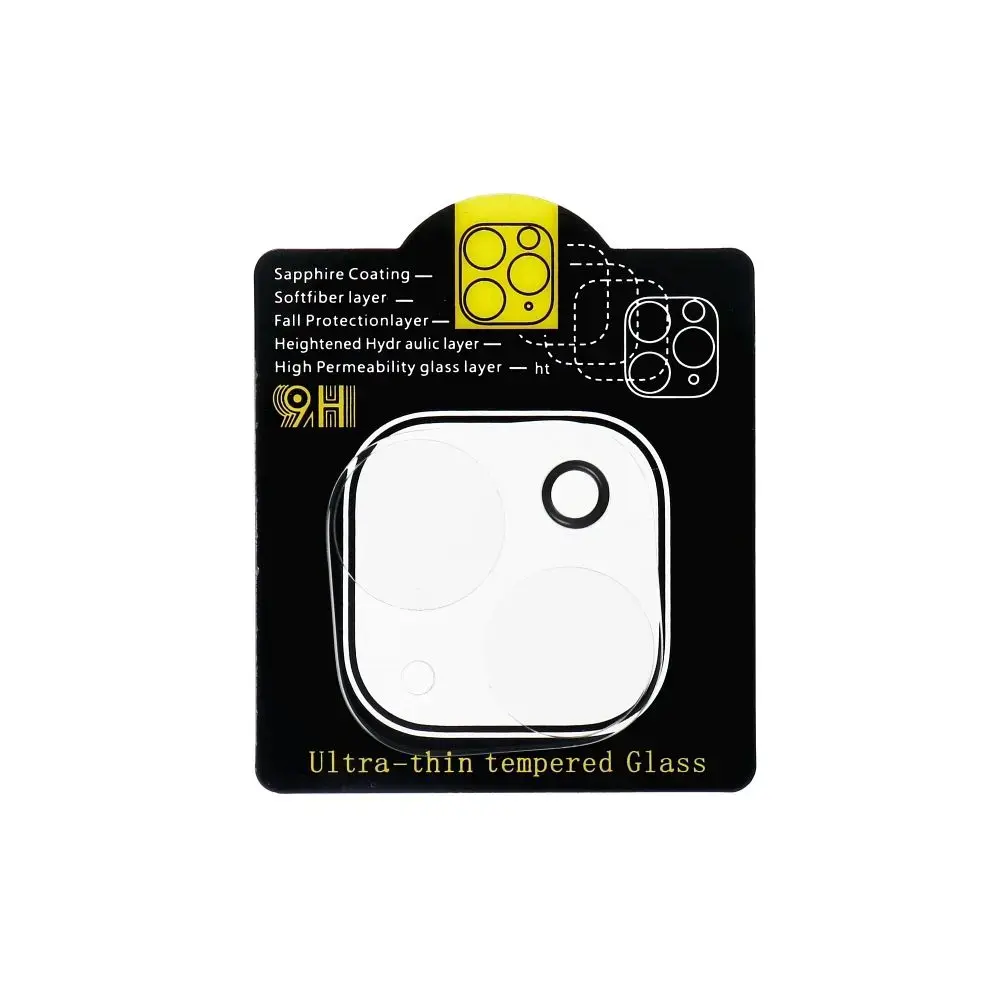 5D Full Glue Camera Tempered Glass - for Samsung Galaxy S25 Edge Black