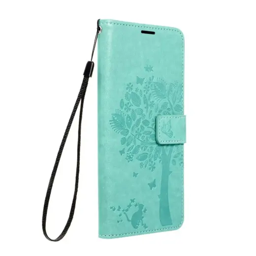 MEZZO tree knyginio tipo telefono dėklas Samsung Galaxy A16 5G (A166) žalias