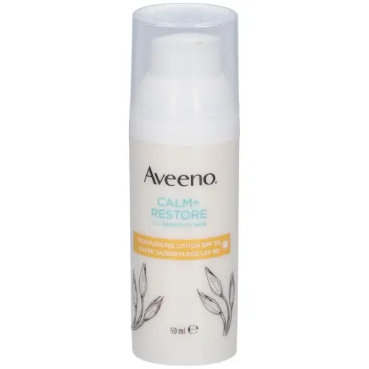 Aveeno Calm + Restore Moisturising Lotion SPF 50 50 Ml