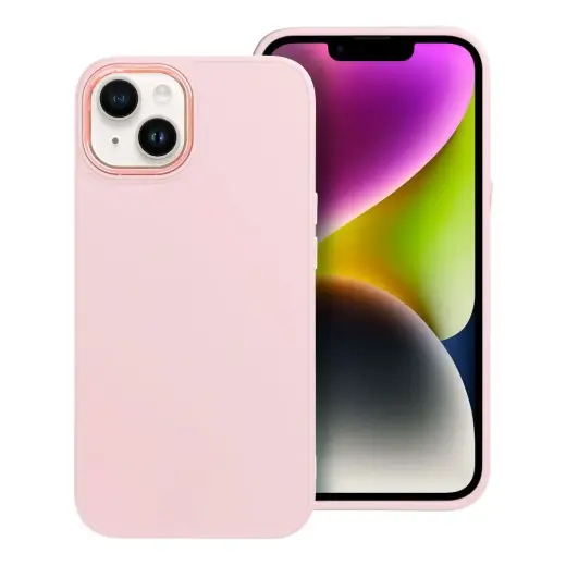 Frame telefono dėklas iPhone 13 rožinis