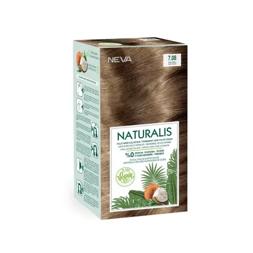 Neva, Naturalis, Permanent Hair Dye, 7.08 Sand Blonde, 150 ml