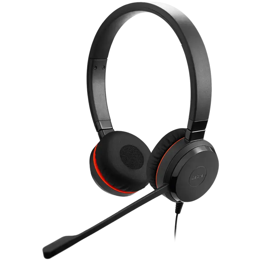 JABRA Evolve 20 SE, Stereo UC, USB C/A adapter, Leather