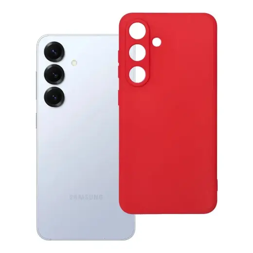 Soft maciņš telefonam Samsung Galaxy S25 sarkans