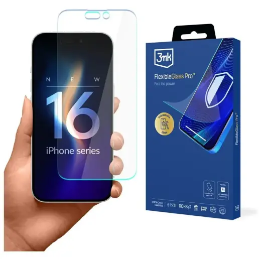 3MK FlexibleGlass Pro hybrid glass for Apple iPhone 16 Pro
