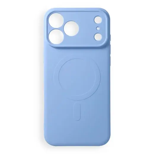 Silicone Mag Cover telefoni ümbris MagSafe toega iPhone 17 Pro Max | iPhone 18 Pro Max sinine