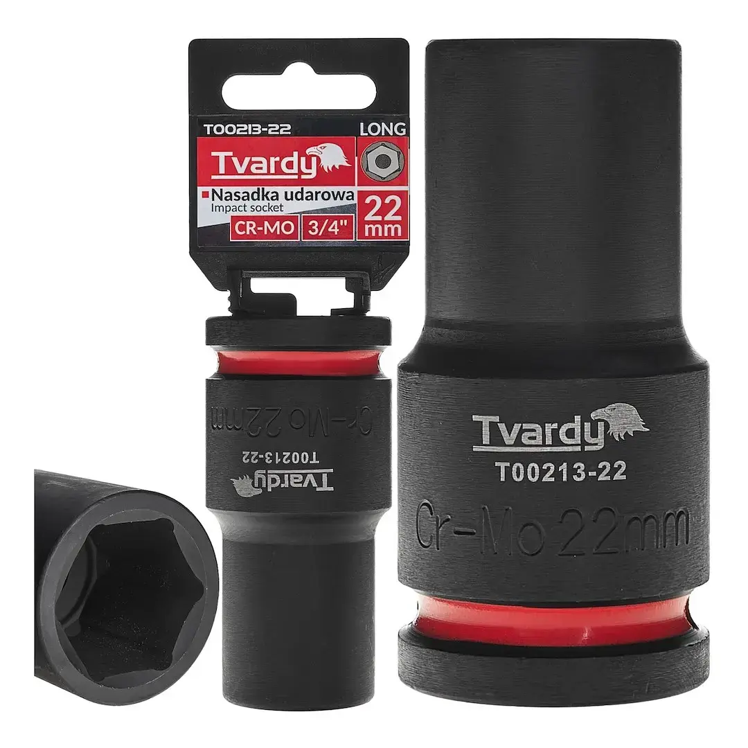 Deep impact socket 3/4" 6PT 22mm CR-MO