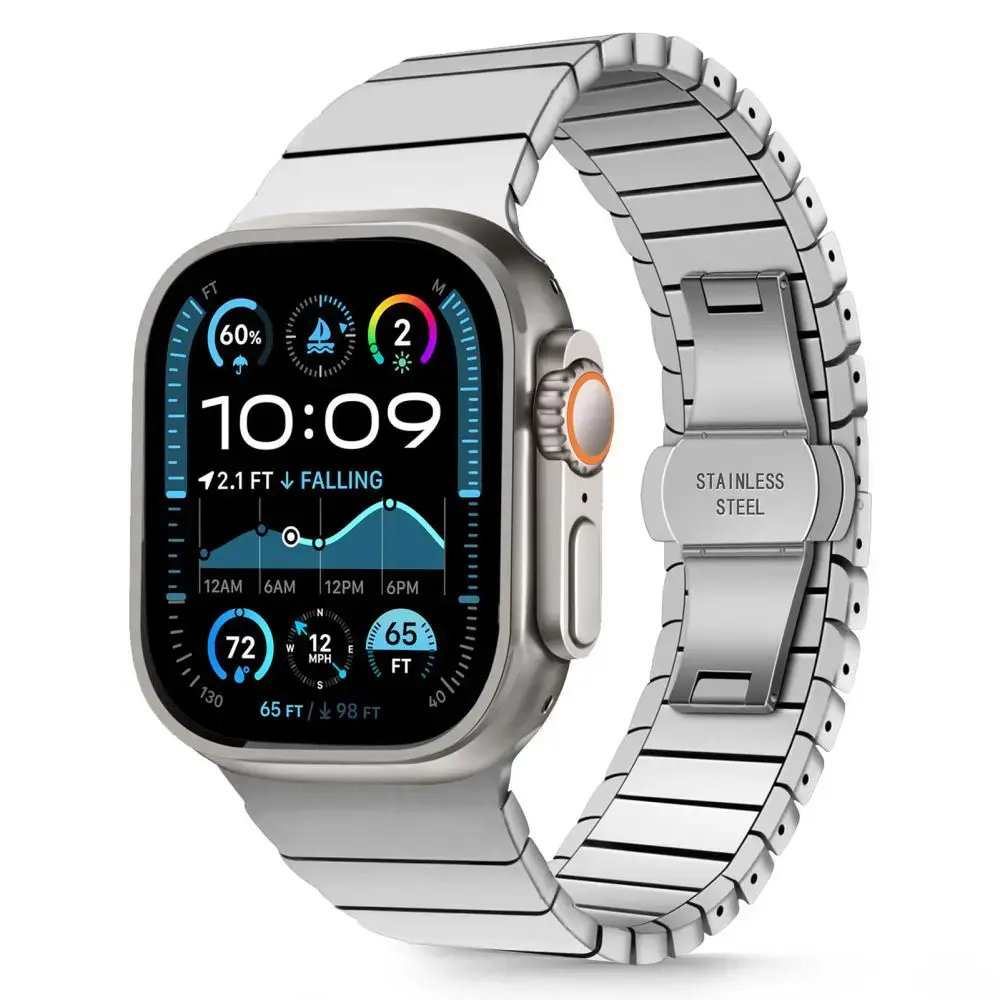 TECH-PROTECT LINKBAND APPLE WATCH 6 | 7 | 8 | 9 | 10 | SE | ULTRA 1 | 2 (44 | 45 | 46 | 49 MM) SILVER