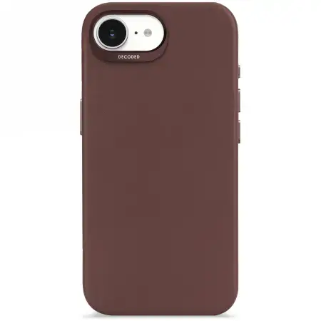Decoded Silicone Backcover case with MagSafe for iPhone 16e - brown