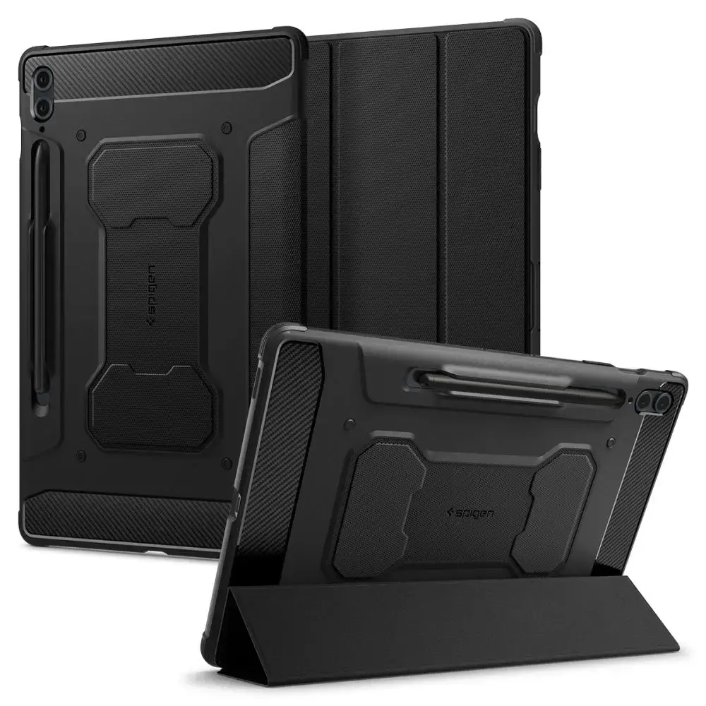 Spigen Rugged Armor Pro case for Samsung Galaxy Tab S9 FE+ 12.4'' X610 | X616B - black