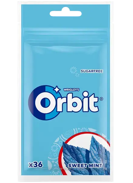 ORBIT Sweet Mint Pouch 36 gab.