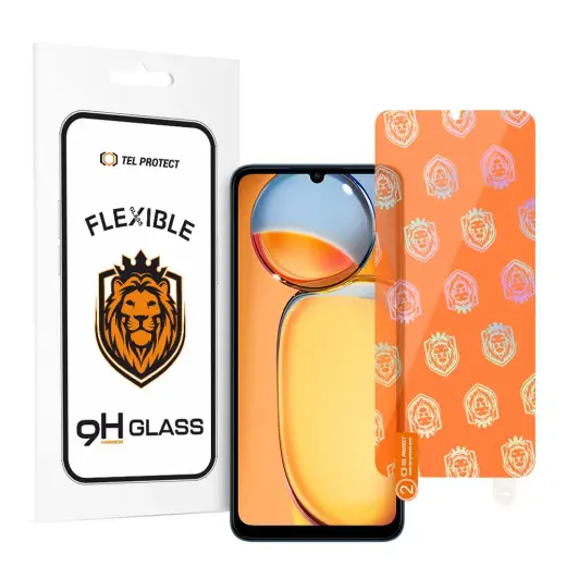 Tel Protect Best Flexible Hybrid Tempered Glass for XIAOMI REDMI 13C / poco c65