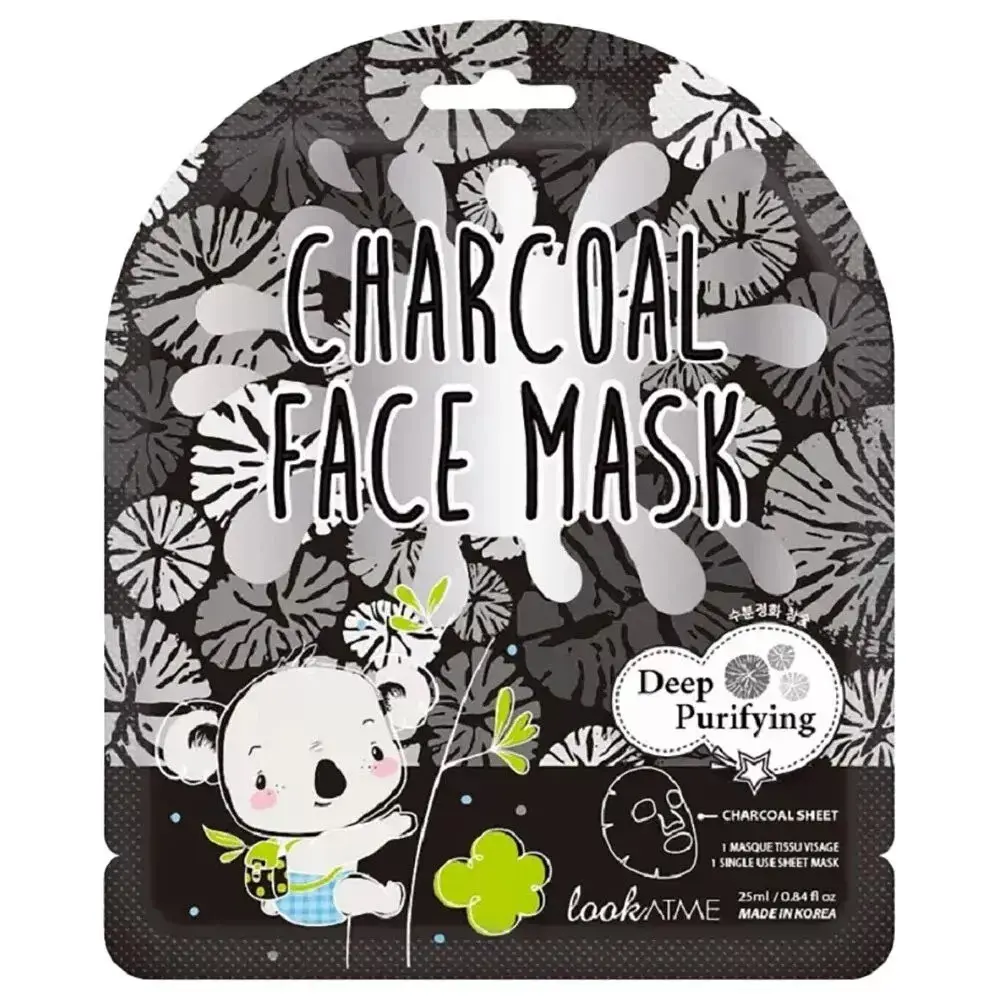 Look At Me, Look At Me, Charcoal, Purifying, Sheet Mask, For Face, 25 ml