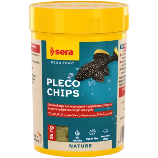 Barība plānu čipsu veidā samiem - Sera Pleco Chips 100 ml (36g)
