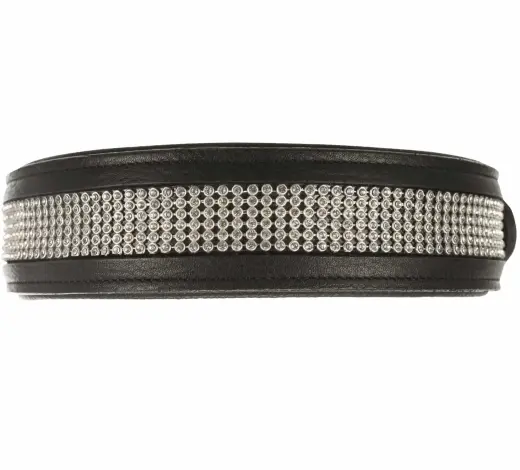 Kakla siksna - Trixie Active Comfort collar with rhine stones, M: 38–48 cm|35 mm
