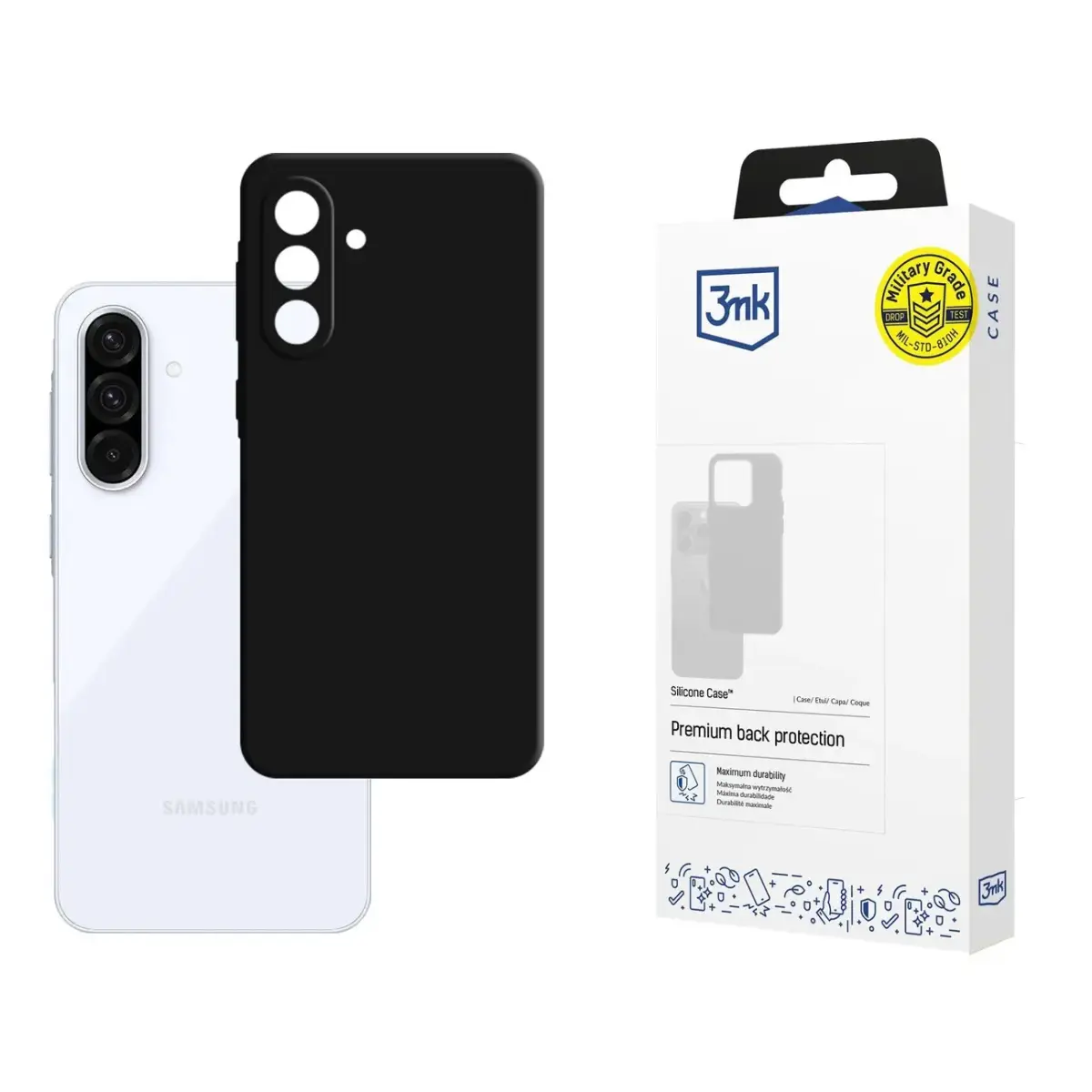 3mk Silicone Case for Samsung Galaxy A36 5G - Black
