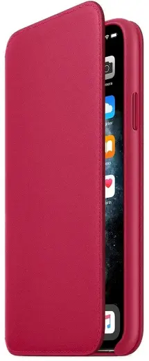 MY1N2ZM|A Apple Leather Folio Case for iPhone 11 Pro Max Raspberry