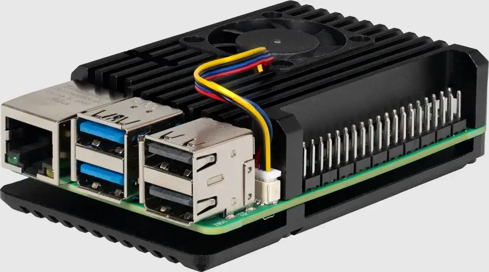 Raspberry Pi 5B alumīnija korpuss ar