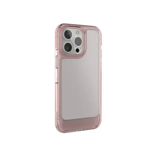 Ugly Rubber UMODEL phone case for iPhone 15 Pro transparent pink