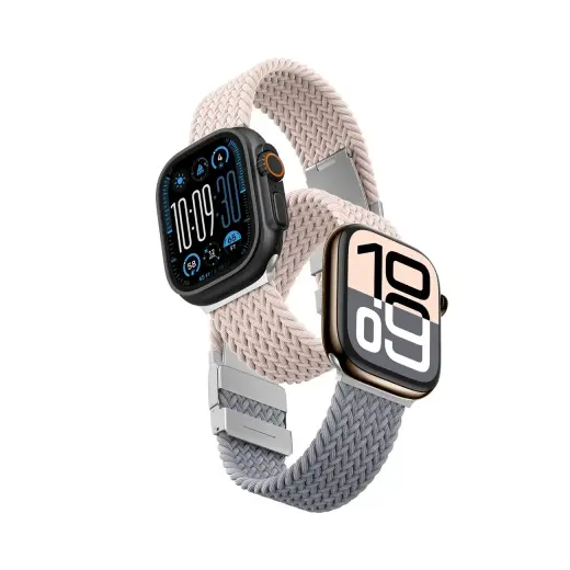AmazingThing Blend viedpulksteņa siksniņa priekš Apple Watch (42 mm) | silikons | rozā-pelēka/rozā
