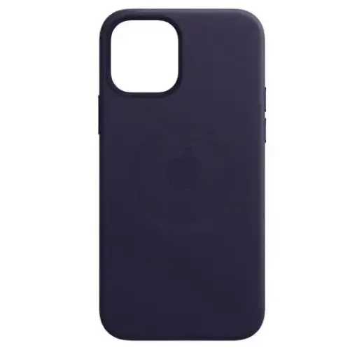 MHYA3ZM|A Apple Leather Case MagSafe Cover for iPhone 12 Pro Max Deep Violet
