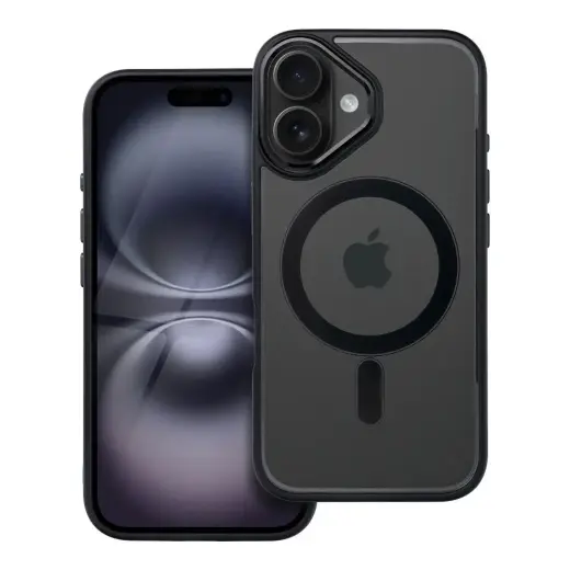 Color Edge Mag telefono dėklas su MagSafe palaikymu iPhone 16 juodas