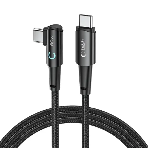 Tech-Protect UltraBoost L data transfer and charging cable | USB-C to USB-C | 60W | 2m | gray