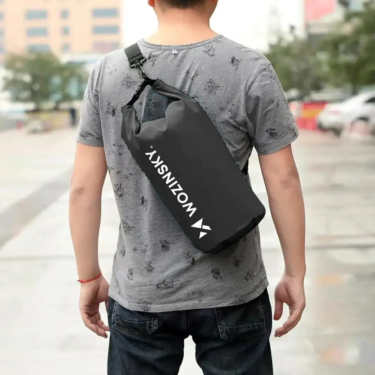 Wozinsky WWK-20 waterproof bag for sup kayak 20l - black