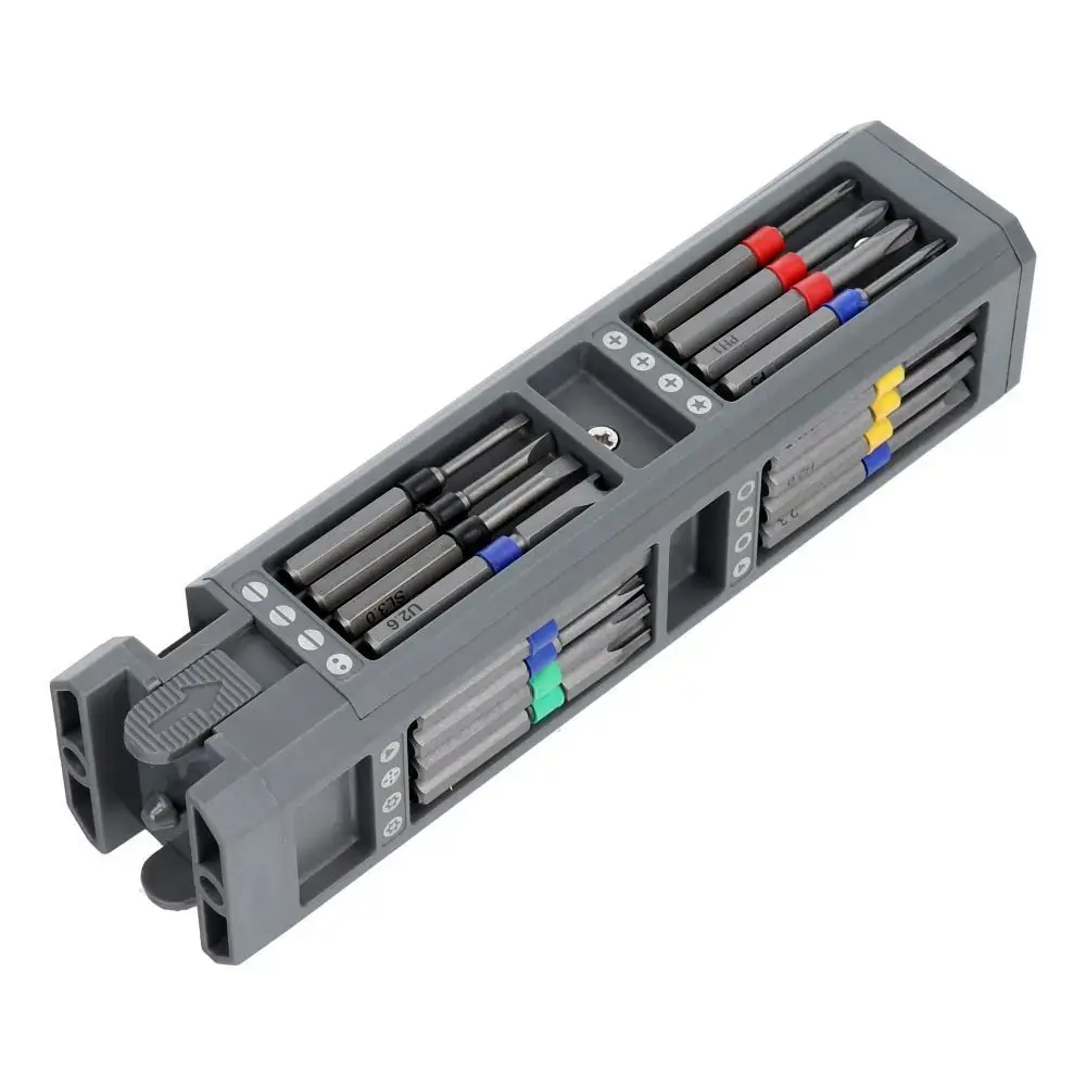 Set of service screwdrivers, 30-in-1 aluminum bits