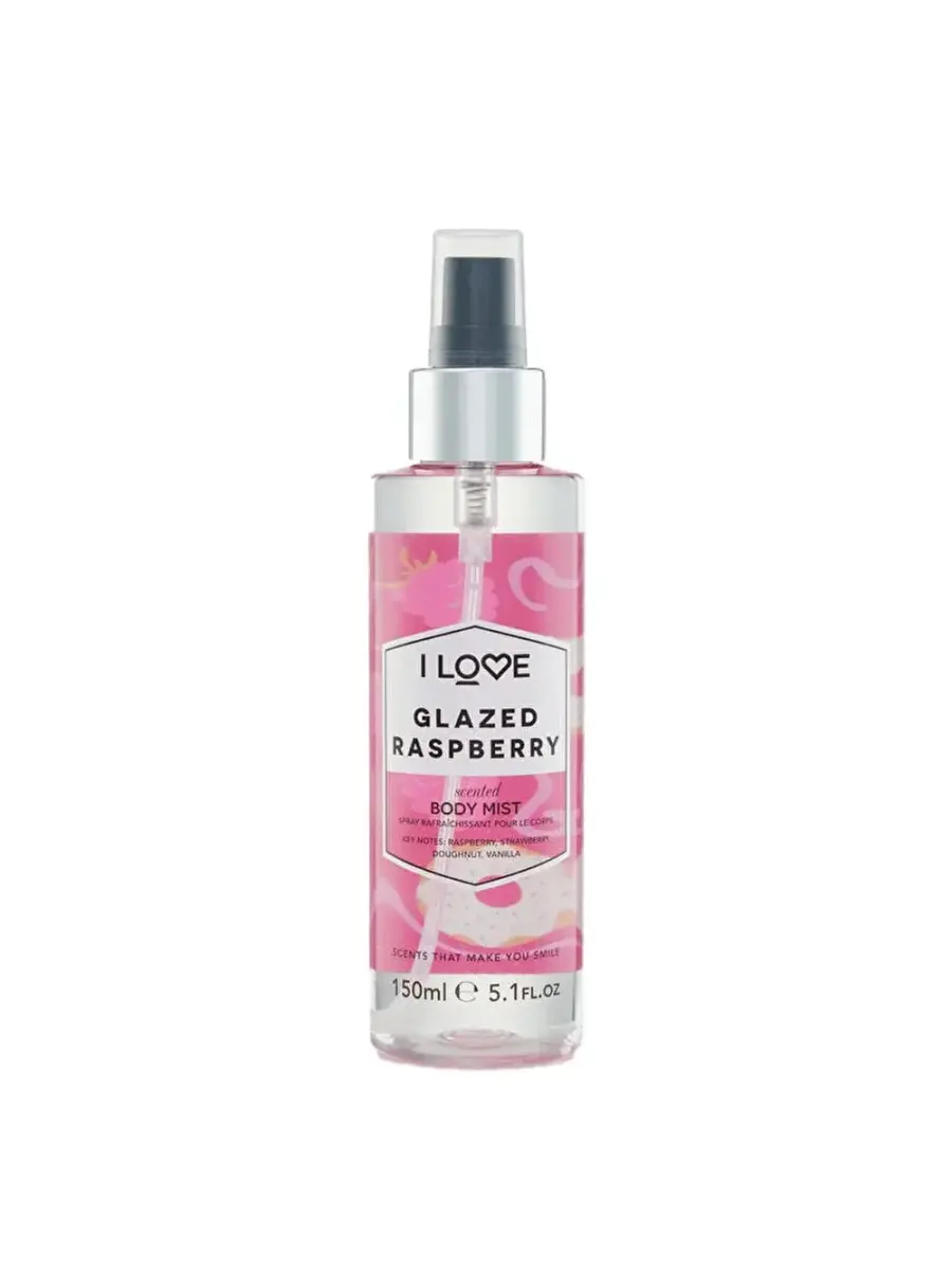 I Love, Signature Collection, Mist Spray, Glazed Raspberry, All Over The Body, 165 ml