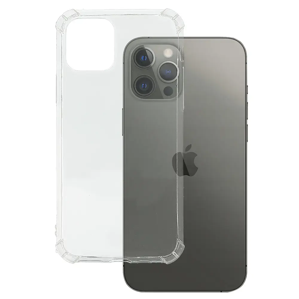 Back Case ANTI SHOCK 0,5mm for IPHONE 12 PRO MAX TRANSPARENT