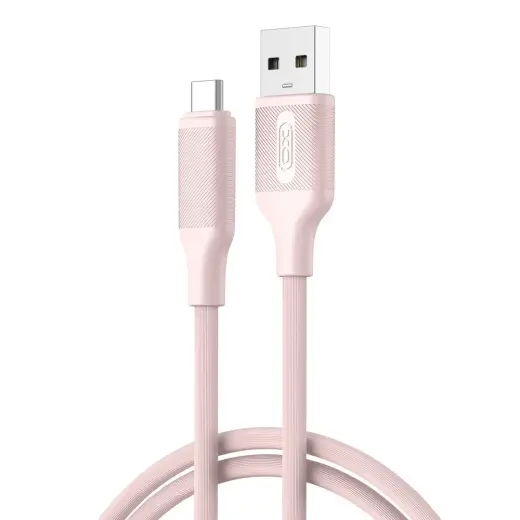 XO NB265 провод для передачи данных и зарядки | USB-A на USB-C | 15W | 1m | розовый