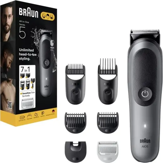 Braun All-in-One Series 5 AIO5520 Hair and Body Care Set 7-in-1 1 Pc