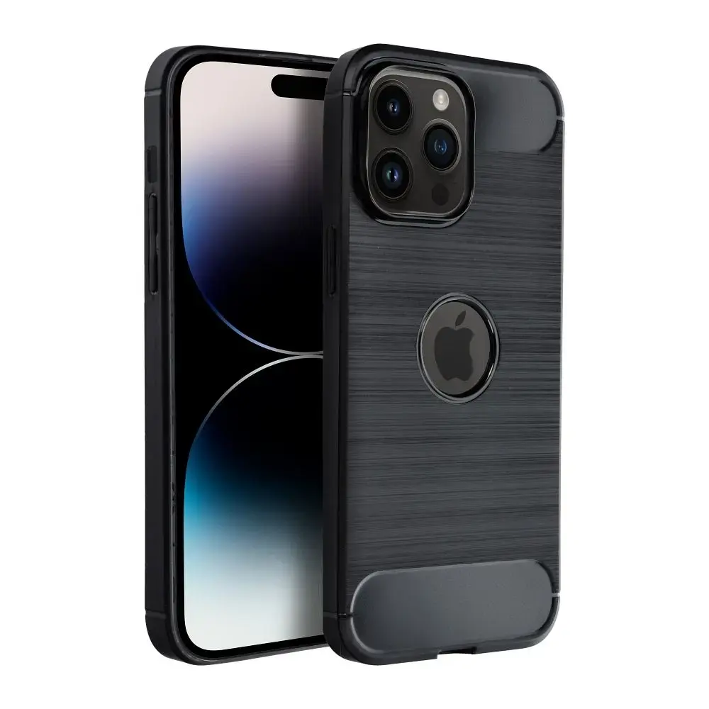 Carbon maciņš telefonam iPhone 14 Pro melns