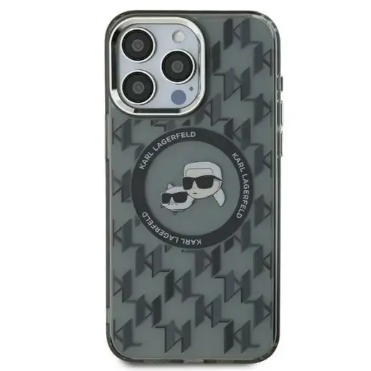 Karl Lagerfeld case for iPhone 16 Pro Max 6,9" KLHMP16XHMCKMHK black Hard IML Monogram Karl&Choupette Head MagSafe