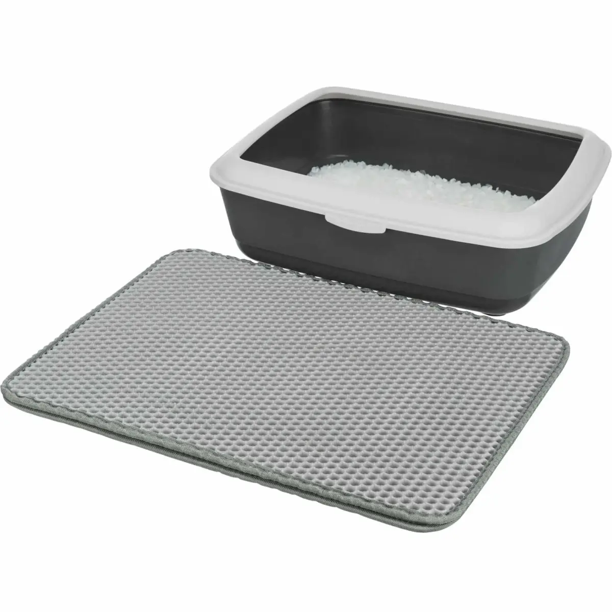 Kaķu tualetes paklājs - Trixie Cat litter tray sieve-mat, EVA, 40 × 70 cm, grey