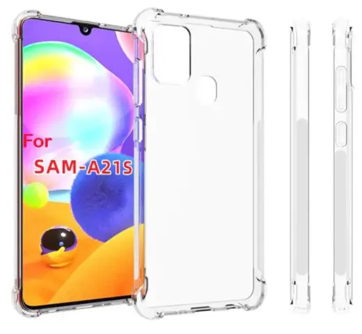 Fusion Anti Shock 0.5 mm Silicone Case For Samsung A217 Galaxy A21s Transparent
