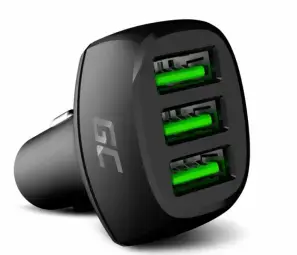 Green Cell CADGC01 auto lādētājs | 54W | QC | USB-A | melns