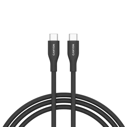Canyon CC60SC10 datu pārraides un uzlādes vads | USB-C uz USB-C | 60W | 1m | melns