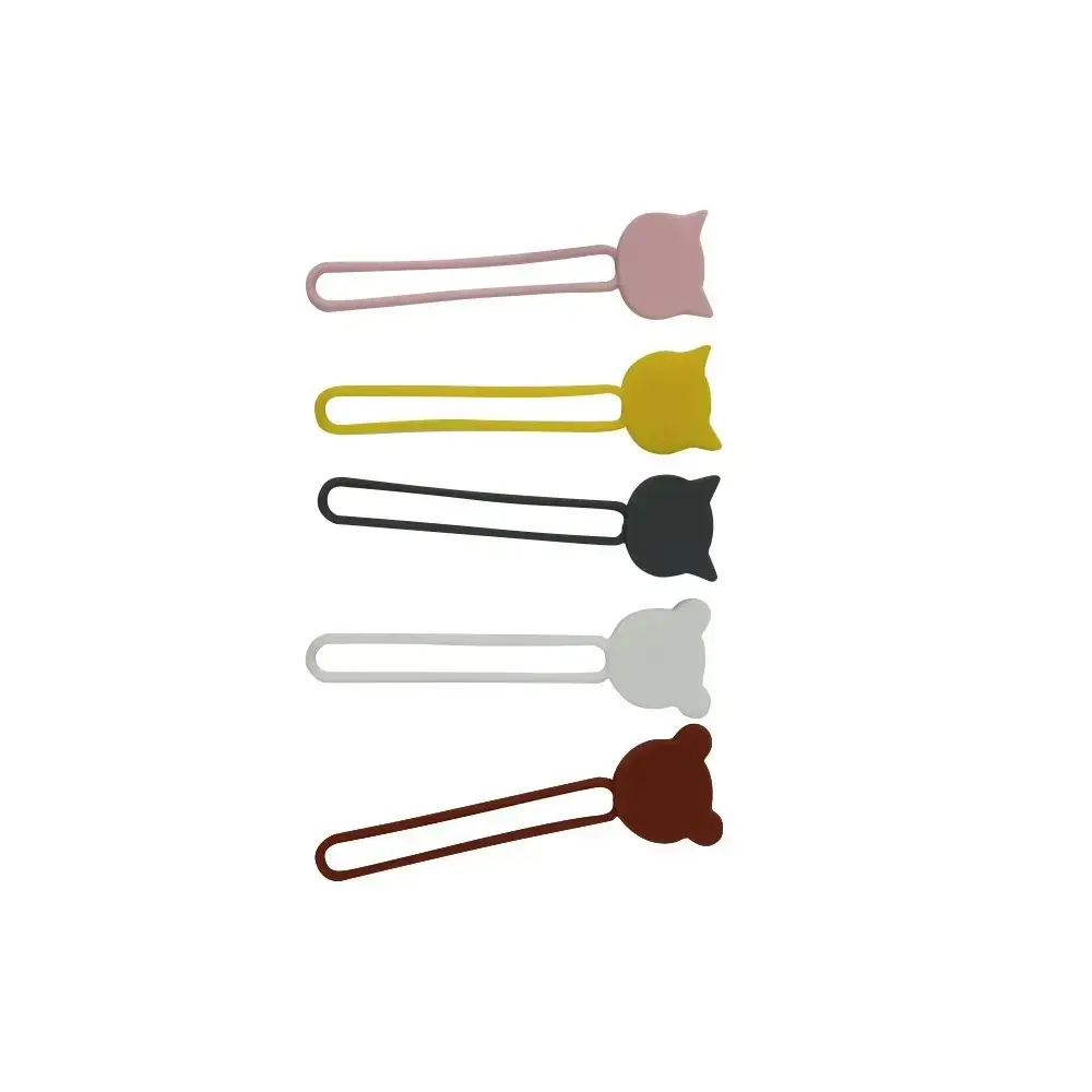 Silicone cable reel - brown