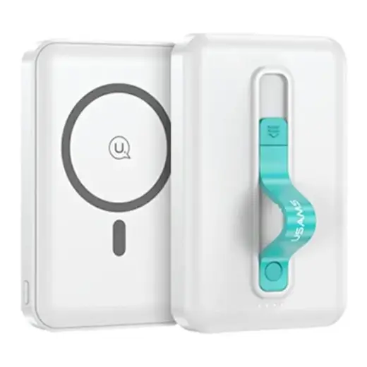 USAMS Powerbank PB64 10000mAh 20W QC3.0+PD Magnetic Wireless Fast Charge white 10KCD17302 (US-CD173)