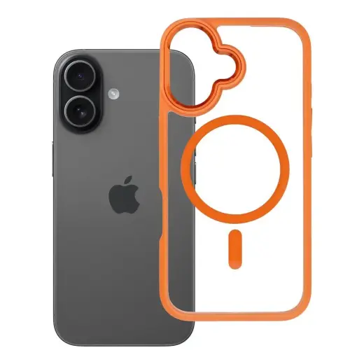 ROAR Mag Bumper telefono dėklas su MagSafe palaikymu iPhone 16 oranžinis