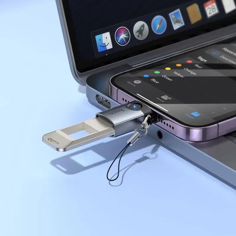 Adapter OTG Lightning to USB A Hoco UA46 Victory gray