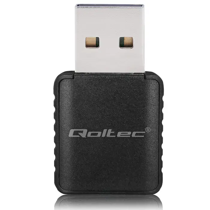 Qoltec Wireless Ultra fast DUAL mini WiFi adapter 2 x 2dBi  | Standard AC | USB 3.0 | 1300Mbps