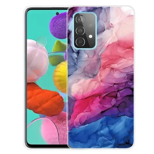 Fusion marble silikona aizsargapvalks Samsung A526 | A525 Galaxy A52 5G | A52 (dizains o)