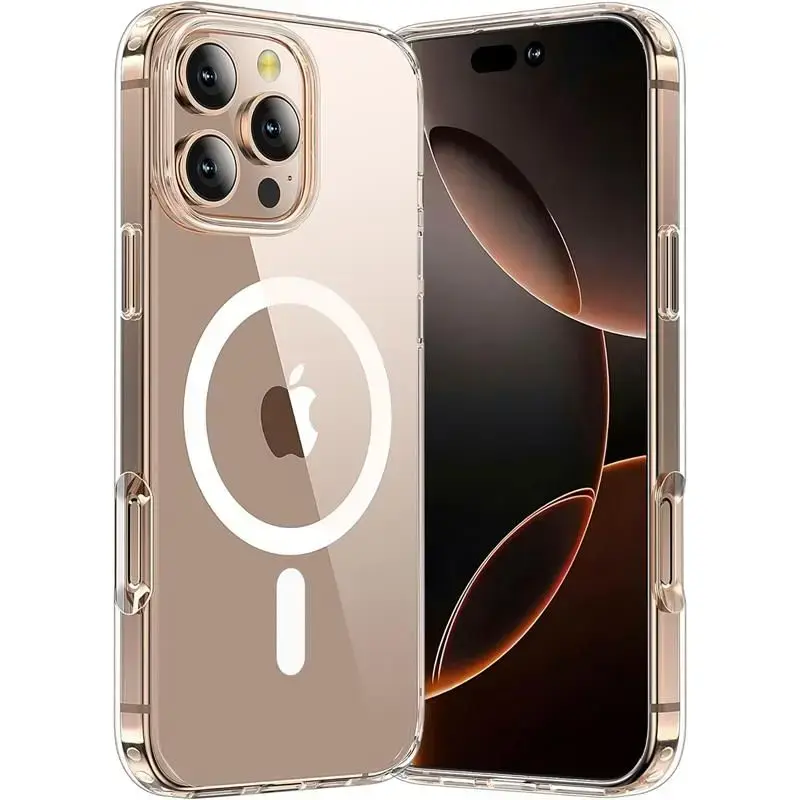 TP FLEX maciņš ar MagSafe atbalstu telefonam iPhone 16 Pro Max caurspīdīgs