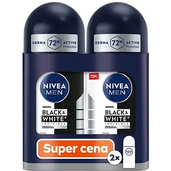 Nivea Black & White Invisible Original Roll-on Set - Roll-on anti-perspirant set